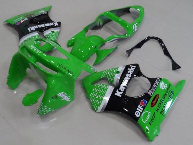 Kawasaki ZX6R 98-99 Motorrad Verkleidungen - Grün Schwarz Kaufen