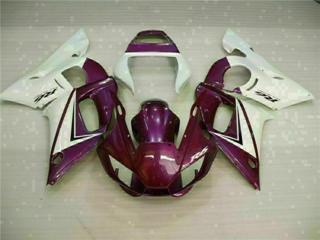 Yamaha R6 98-02 Motorrad Verkleidungen - Lila Weiß Kaufen Yamaha R6 98-02 Motorrad Verkleidungen - Lila Weiß Kaufen