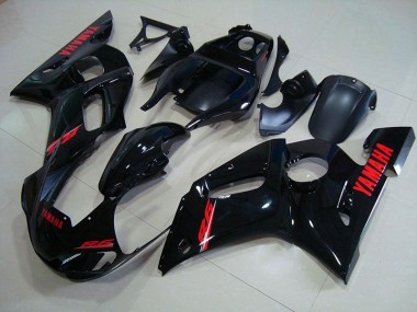 Yamaha R6 98-02 Motorrad Verkleidung - Glänzend Schwarz Rote Aufkleber Kaufen