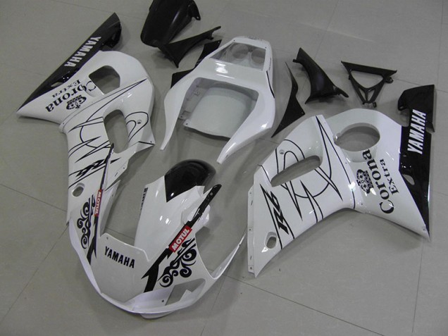 Yamaha R6 98-02 Motorrad Verkleidungen - Weiß Schwarz Corona Kaufen Yamaha R6 98-02 Motorrad Verkleidungen - Weiß Schwarz Corona Kaufen