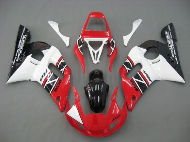Yamaha R6 98-02 Motorrad Verkleidungen - Rot Weiß Schwarz Kaufen Yamaha R6 98-02 Motorrad Verkleidungen - Rot Weiß Schwarz Kaufen
