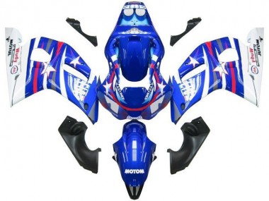 Yamaha R6 98-02 Motorrad Verkleidungen - Blau Weiß Star Fiat Kaufen