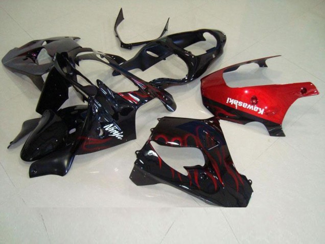 Kawasaki ZX9R 00-01 Motorrad Verkleidungen - Rot Flamme Kaufen Kawasaki ZX9R 00-01 Motorrad Verkleidungen - Rot Flamme Kaufen