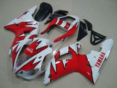 Yamaha R1 00-01 Motorrad Verkleidungen - Weiß Rot Flamme Kaufen