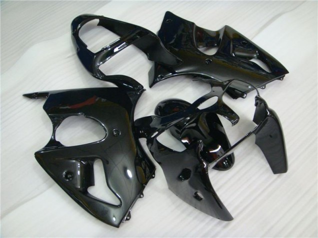 Kawasaki ZX6R 00-02 Motorrad Verkleidungen - Glänzend Schwarz Kaufen