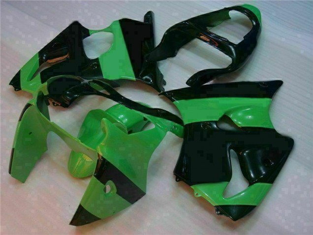 Kawasaki ZX6R 00-02 Motorrad VollVerkleidungen & Plastik - Grün Schwarz Kaufen Kawasaki ZX6R 00-02 Motorrad VollVerkleidungen & Plastik - Grün Schwarz Kaufen