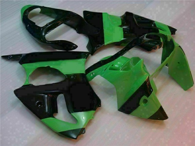 Kawasaki ZX6R 00-02 Motorrad VollVerkleidungen & Plastik - Grün Schwarz Kaufen Kawasaki ZX6R 00-02 Motorrad VollVerkleidungen & Plastik - Grün Schwarz Kaufen