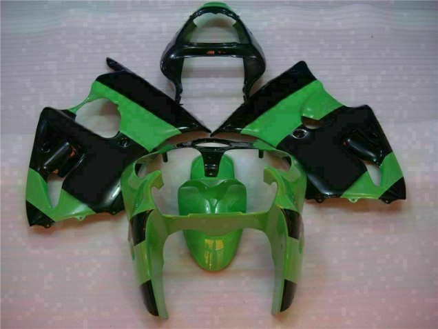 Kawasaki ZX6R 00-02 Motorrad VollVerkleidungen & Plastik - Grün Schwarz Kaufen Kawasaki ZX6R 00-02 Motorrad VollVerkleidungen & Plastik - Grün Schwarz Kaufen