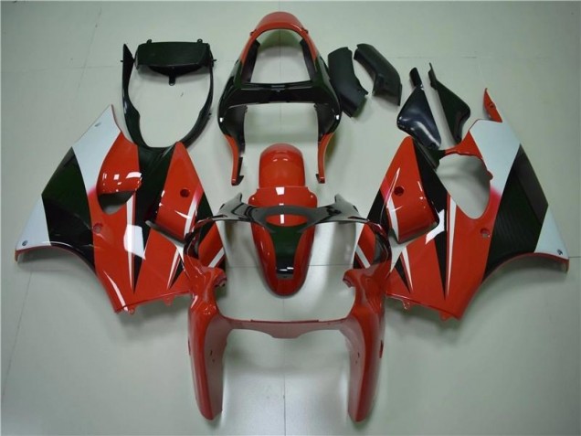 Kawasaki ZX6R 00-02 Motorrad Verkleidungen - Rot Schwarz Weiß Kaufen Kawasaki ZX6R 00-02 Motorrad Verkleidungen - Rot Schwarz Weiß Kaufen