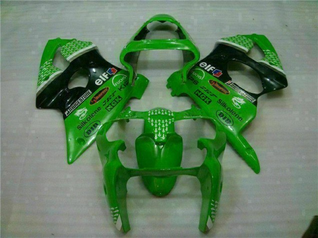 Kawasaki ZX6R 00-02 Motorrad Verkleidungen & Plastik - Grün Schwarz Kaufen Kawasaki ZX6R 00-02 Motorrad Verkleidungen & Plastik - Grün Schwarz Kaufen