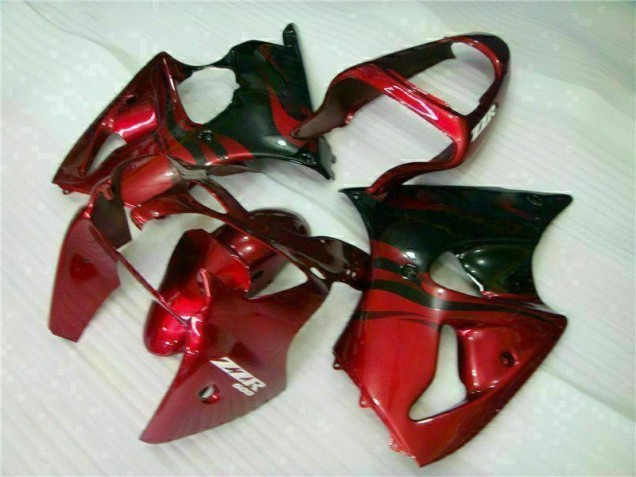 Kawasaki ZX6R 00-02 Motorrad Verkleidungen - Rot Schwarz Kaufen Kawasaki ZX6R 00-02 Motorrad Verkleidungen - Rot Schwarz Kaufen