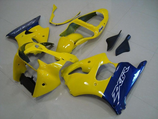 Kawasaki ZX6R 00-02 Motorrad Verkleidungen - Gelb Blau Kaufen