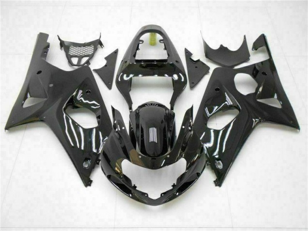 Suzuki GSXR 1000 K1 00-02 Motorrad Verkleidungen - Glänzend Schwarz Kaufen Suzuki GSXR 1000 K1 00-02 Motorrad Verkleidungen - Glänzend Schwarz Kaufen
