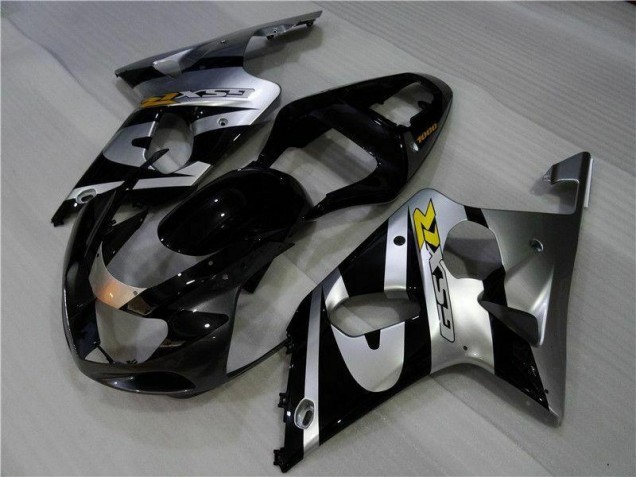 Suzuki GSXR 1000 K1 00-02 Motorrad Verkleidungen - Silber Schwarz Kaufen Suzuki GSXR 1000 K1 00-02 Motorrad Verkleidungen - Silber Schwarz Kaufen