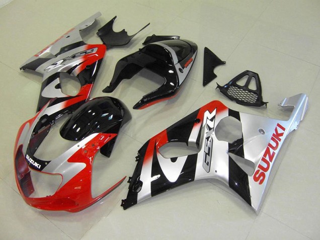 Suzuki GSXR 1000 K1 00-02 Motorrad Verkleidungen - Rot Silber Kaufen Suzuki GSXR 1000 K1 00-02 Motorrad Verkleidungen - Rot Silber Kaufen