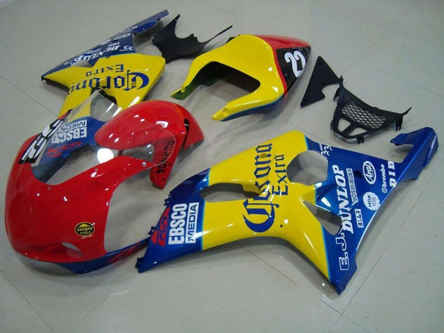 Suzuki GSXR 1000 K1 00-02 Motorrad Verkleidungen - Rot Gelb Blau Corona Rennen Kaufen Suzuki GSXR 1000 K1 00-02 Motorrad Verkleidungen - Rot Gelb Blau Corona Rennen Kaufen