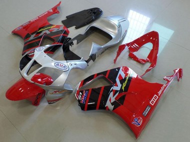 Honda VTR 1000 00-06 Motorrad Verkleidungen - Rot Silber Kaufen