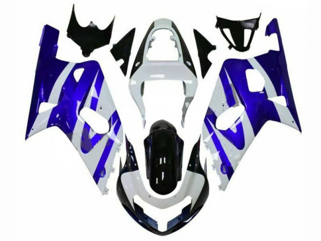 Suzuki GSXR 600 / 750 K1 K2 K3 01-03 Motorrad Verkleidungen - Blau Weiß Kaufen Suzuki GSXR 600 / 750 K1 K2 K3 01-03 Motorrad Verkleidungen - Blau Weiß Kaufen