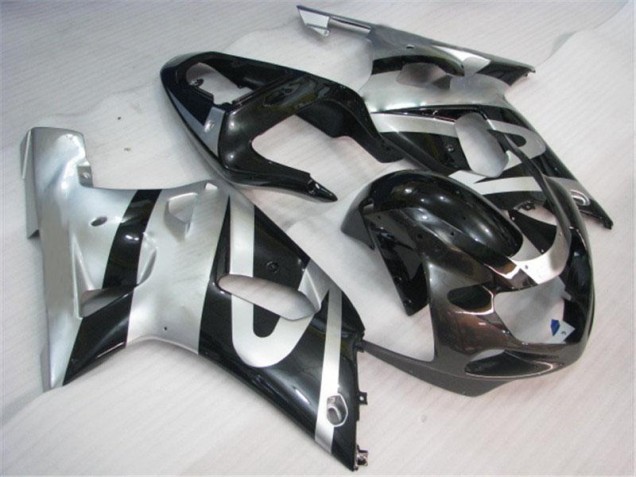 Suzuki GSXR 600 / 750 K1 K2 K3 01-03 Motorrad Verkleidungen - Silber Schwarz Kaufen Suzuki GSXR 600 / 750 K1 K2 K3 01-03 Motorrad Verkleidungen - Silber Schwarz Kaufen