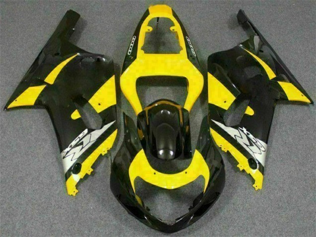 Suzuki GSXR 600 / 750 K1 K2 K3 01-03 Motorrad Verkleidungen - Gelb Schwarz Kaufen Suzuki GSXR 600 / 750 K1 K2 K3 01-03 Motorrad Verkleidungen - Gelb Schwarz Kaufen