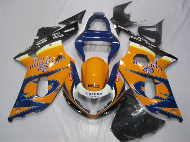 Suzuki GSXR 600 K1 K2 K3 01-03 Motorrad Verkleidungen - Blau Orange Corona Extra Kaufen Suzuki GSXR 600 K1 K2 K3 01-03 Motorrad Verkleidungen - Blau Orange Corona Extra Kaufen