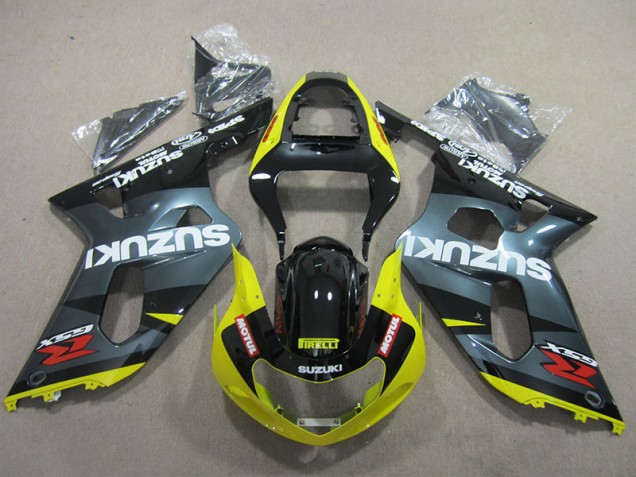 Suzuki GSXR 600 K1 K2 K3 01-03 Motorrad Verkleidungen - Schwarz Gelb Motul Kaufen Suzuki GSXR 600 K1 K2 K3 01-03 Motorrad Verkleidungen - Schwarz Gelb Motul Kaufen