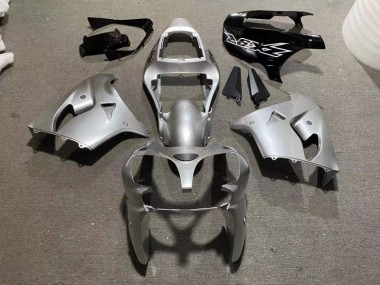 Kawasaki ZX9R 02-03 Motorrad Verkleidungen - Silber Glänzend Schwarz Kaufen