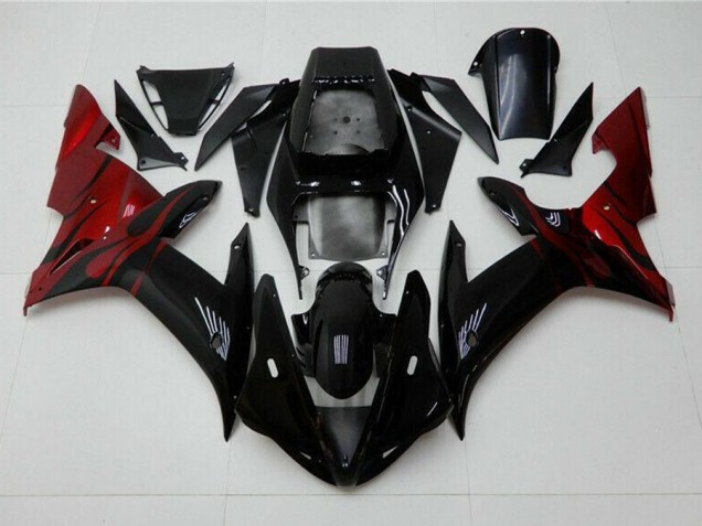 Yamaha R1 02-03 Motorrad Verkleidungen - Schwarz Rot Kaufen Yamaha R1 02-03 Motorrad Verkleidungen - Schwarz Rot Kaufen