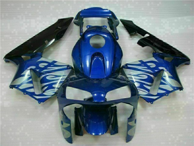 Honda CBR 600 RR 03-04 Motorrad Verkleidungen - Blau mit silberner Flamme Kaufen Honda CBR 600 RR 03-04 Motorrad Verkleidungen - Blau mit silberner Flamme Kaufen