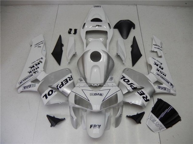Honda CBR 600 RR 03-04 Motorrad Verkleidungen - Silber Weiß Schwarz Repsol Kaufen Honda CBR 600 RR 03-04 Motorrad Verkleidungen - Silber Weiß Schwarz Repsol Kaufen