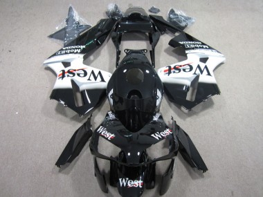 Honda CBR 600 RR 03-04 Motorrad Verkleidungen - West Weiß Schwarz Kaufen