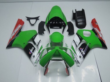 Kawasaki ZX6R 03-04 Motorrad Verkleidungen - Grüne Motocard Kaufen