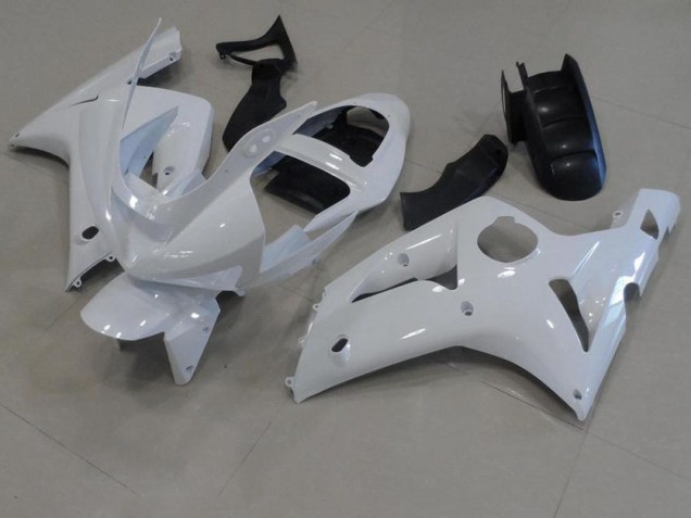 Kawasaki ZX6R 03-04 Motorrad Verkleidungen - Weiß Kaufen Kawasaki ZX6R 03-04 Motorrad Verkleidungen - Weiß Kaufen