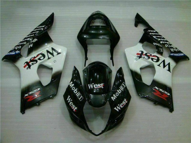 Suzuki GSXR 1000 K3 03-04 Motorrad Verkleidung - Weiß Schwarz Kaufen Suzuki GSXR 1000 K3 03-04 Motorrad Verkleidung - Weiß Schwarz Kaufen