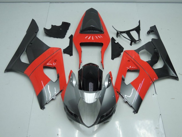Suzuki GSXR 1000 K3 03-04 Motorrad Verkleidungen - Rot und Grau Kaufen Suzuki GSXR 1000 K3 03-04 Motorrad Verkleidungen - Rot und Grau Kaufen