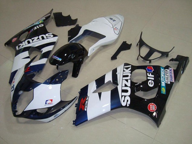 Suzuki GSXR 1000 K3 03-04 Motorrad Verkleidungen - Weiß Schwarz Elf Kaufen Suzuki GSXR 1000 K3 03-04 Motorrad Verkleidungen - Weiß Schwarz Elf Kaufen