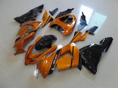 Kawasaki ZX10R 03-05 Motorrad Verkleidungen - Gold Schwarz Kaufen