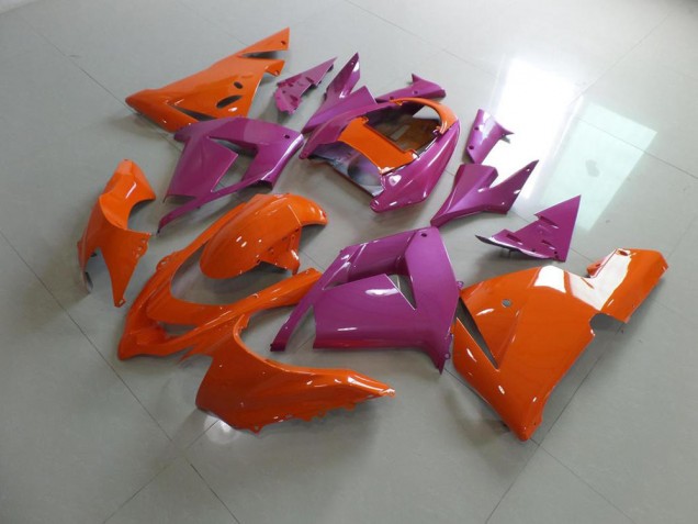 Kawasaki ZX10R 03-05 Motorrad Verkleidungen - Orange und Rosa Kaufen Kawasaki ZX10R 03-05 Motorrad Verkleidungen - Orange und Rosa Kaufen