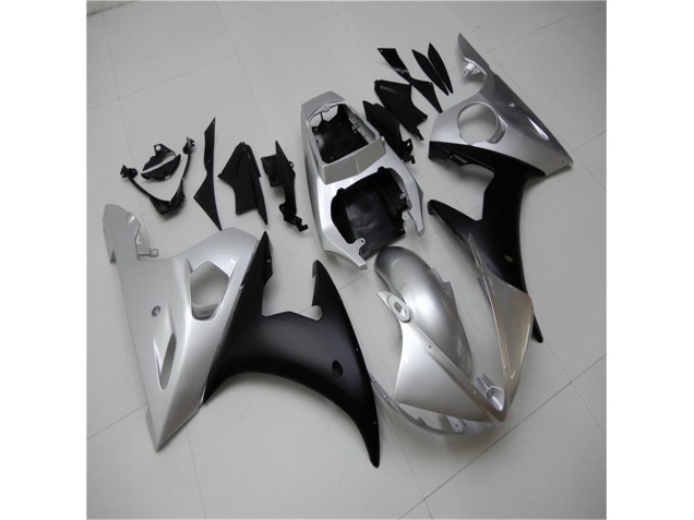 Yamaha R6 03-05 Motorrad Verkleidungen - Silber Schwarz Kaufen Yamaha R6 03-05 Motorrad Verkleidungen - Silber Schwarz Kaufen