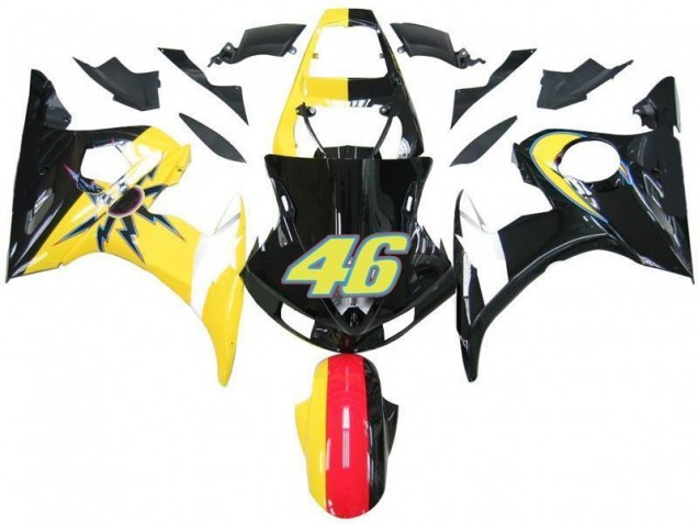 Yamaha R6 03-05 Motorrad Verkleidungen - Schwarz Gelb Nr. 46 Kaufen Yamaha R6 03-05 Motorrad Verkleidungen - Schwarz Gelb Nr. 46 Kaufen