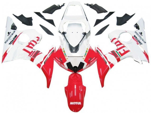 Yamaha R6 03-05 Motorrad Verkleidungen - Weiß Rot Fiat Kaufen Yamaha R6 03-05 Motorrad Verkleidungen - Weiß Rot Fiat Kaufen