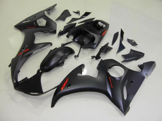 Yamaha R6 03-05 Motorrad Verkleidungen - Matt Schwarze und rote Aufkleber Kaufen Yamaha R6 03-05 Motorrad Verkleidungen - Matt Schwarze und rote Aufkleber Kaufen