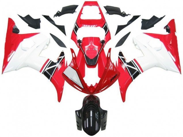 Yamaha R6 03-05 Motorrad Verkleidungen - Rot Weiß Schwarz Kaufen Yamaha R6 03-05 Motorrad Verkleidungen - Rot Weiß Schwarz Kaufen
