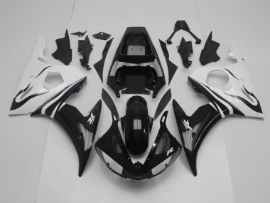 Yamaha R6 03-05 Motorrad Verkleidung - Schwarz Weiß Kaufen