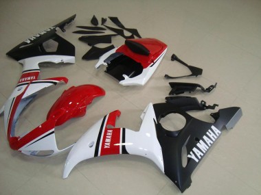 Yamaha R6 03-05 Motorrad Verkleidungen - Rot Weiß Matt Schwarz Kaufen