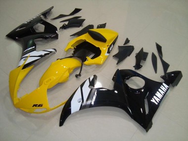 Yamaha R6 03-05 Motorrad Verkleidungen - Gelb Schwarz Kaufen