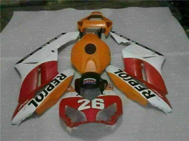 Honda CBR 1000 RR 04-05 Motorrad Verkleidungen - Orange Rot Repsol 26 Kaufen