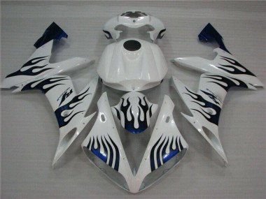 Yamaha R1 04-06 Motorrad Verkleidungen - Weiß Blau Flamme Kaufen