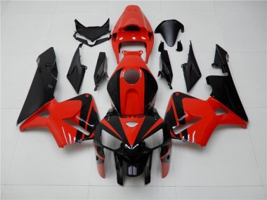Honda CBR 600 RR 05-06 Motorrad Verkleidungen & Plastik - Rot Schwarz Kaufen