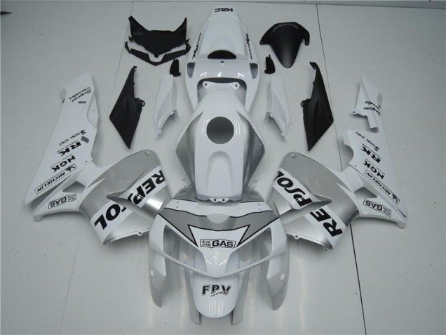 Honda CBR 600 RR 05-06 Motorrad Verkleidungen - Weiß Silber Schwarz Repsol Kaufen Honda CBR 600 RR 05-06 Motorrad Verkleidungen - Weiß Silber Schwarz Repsol Kaufen